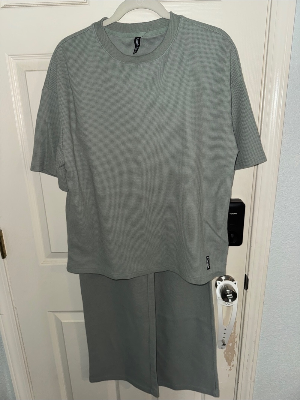 Comfrt Waffle Two-Piece Set — Sage Green